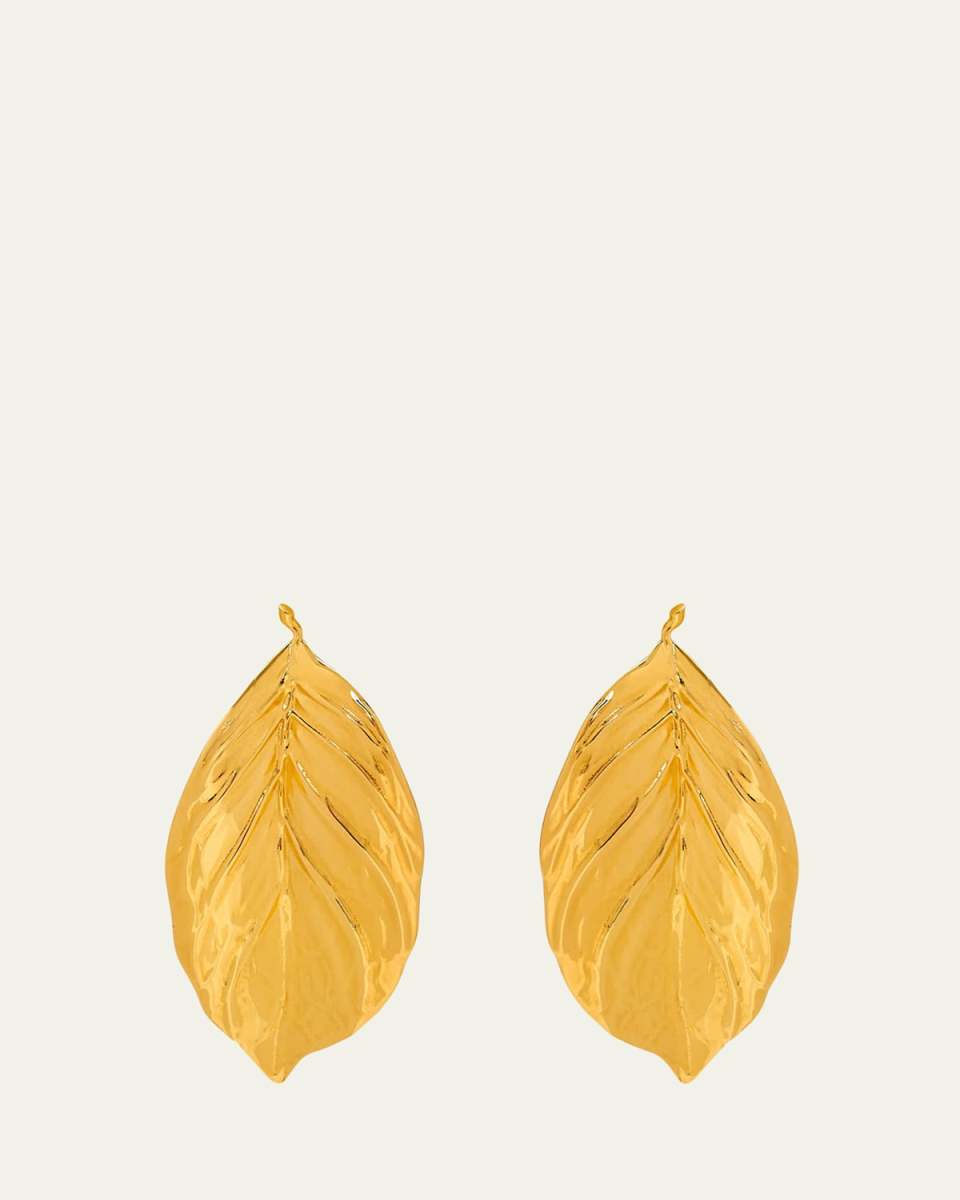 Large Leaf Statement Earrings